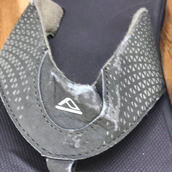 Reef Brown Faux Leather Flip Flops Slip On Sandals Mens Size 9 - Picture 3 of 9